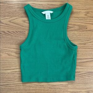 H&M Emerald Ribbed Top